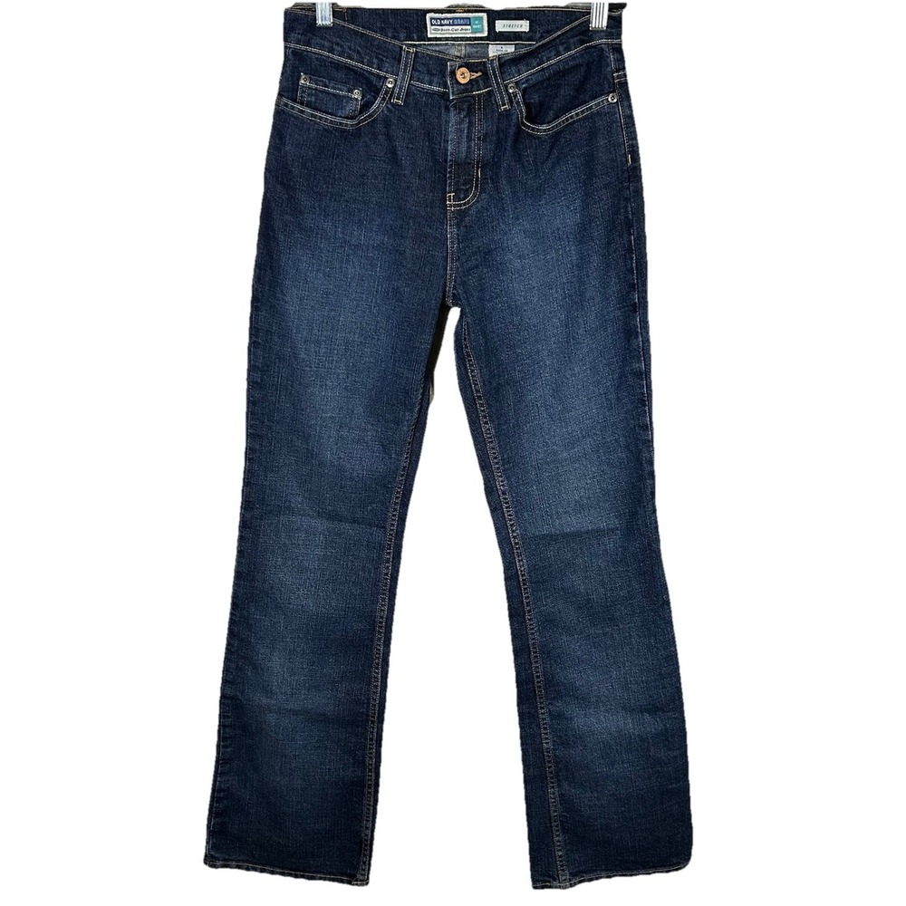 Old Navy Boot Cut Jeans Womens 6 Mid Rise Medium‎ Wash Stretch Denim